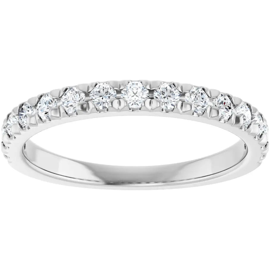 14KW 0.50 CTW Diamond French-Set Natural Diamond - Farsi Jewelers