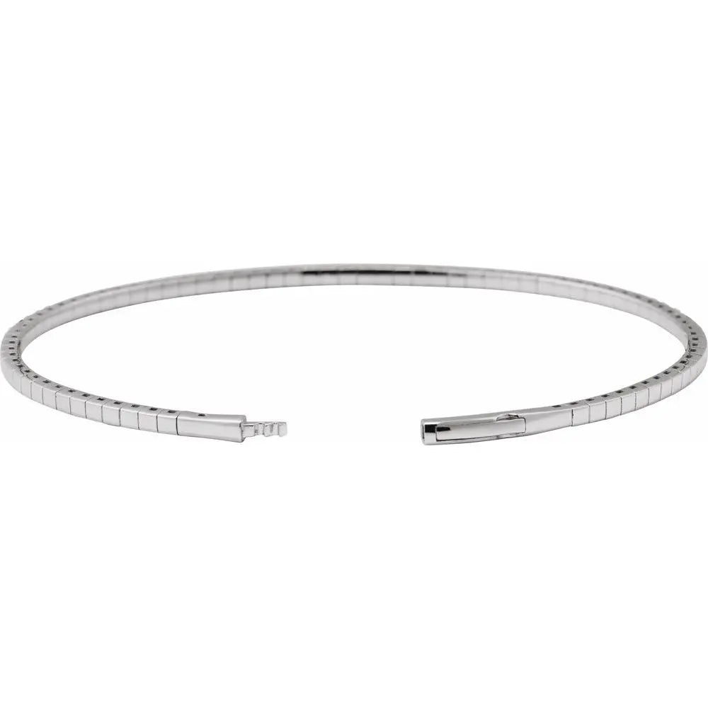 14KW Gold 1.89ctw Lab-Grown Diamond Flex-Bracelet - Farsi Jewelers