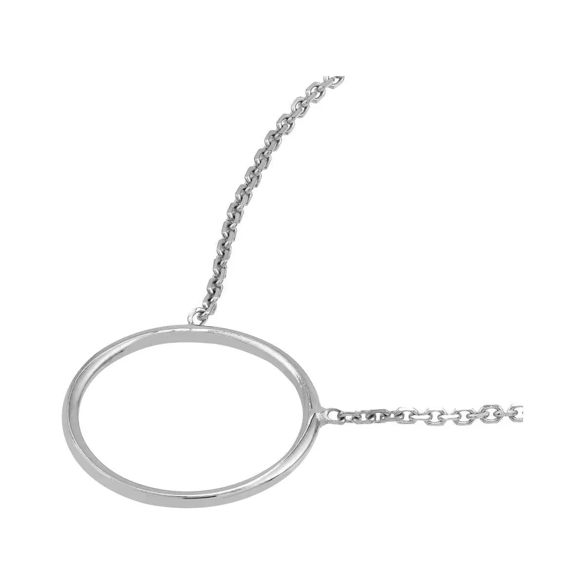 14KW Wire Circle Necklace Farsi Jewelers