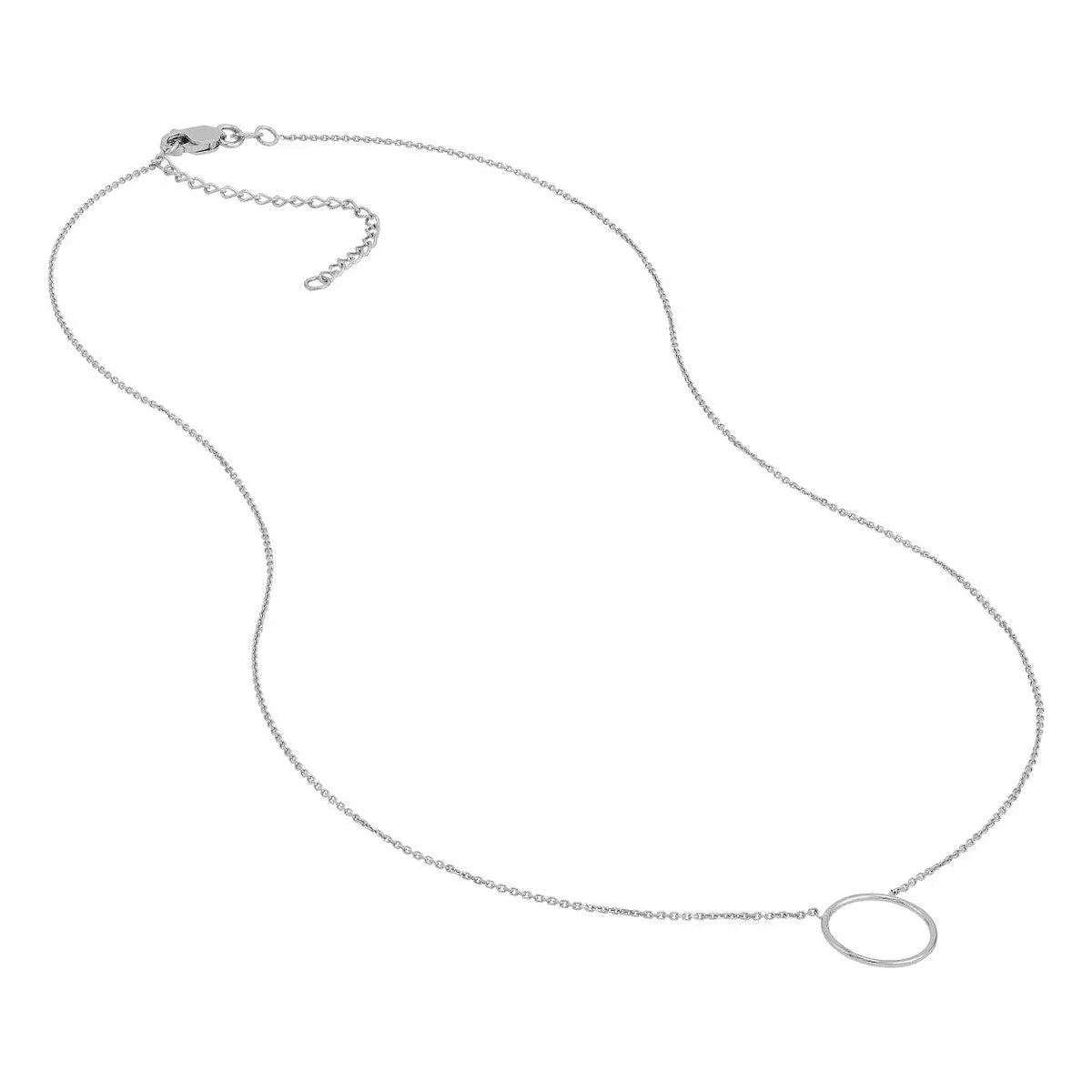 14KW Wire Circle Necklace Farsi Jewelers