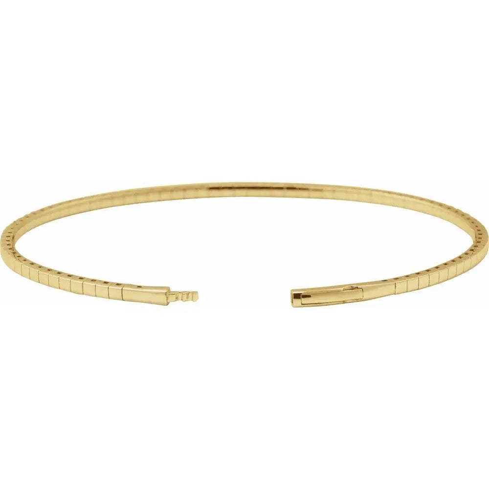 14KY Gold 1.78ctw Lab-Grown Diamond Flex-Bracelet - Farsi Jewelers