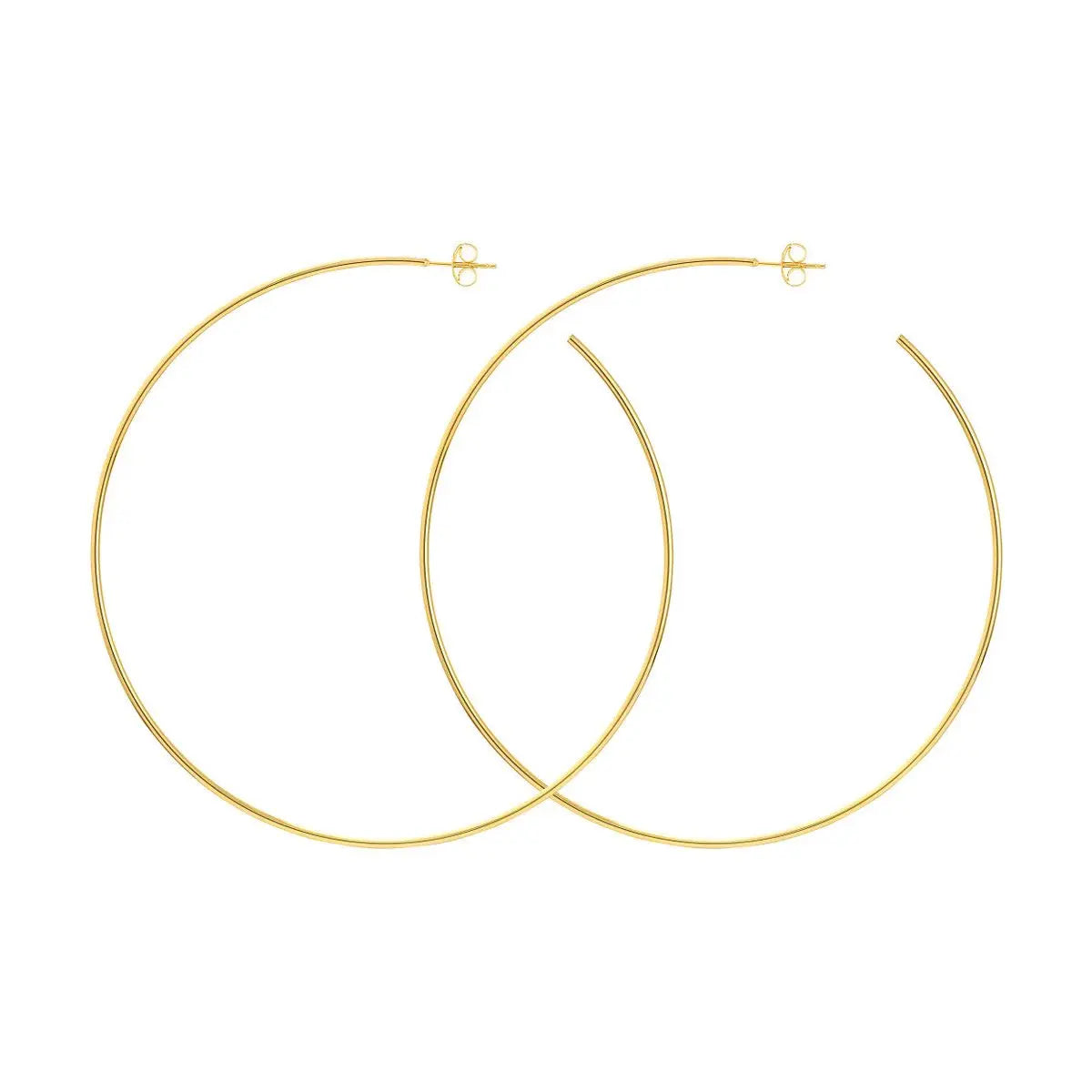 14KY Gold Large Open Hoop 75mm Farsi Jewelers