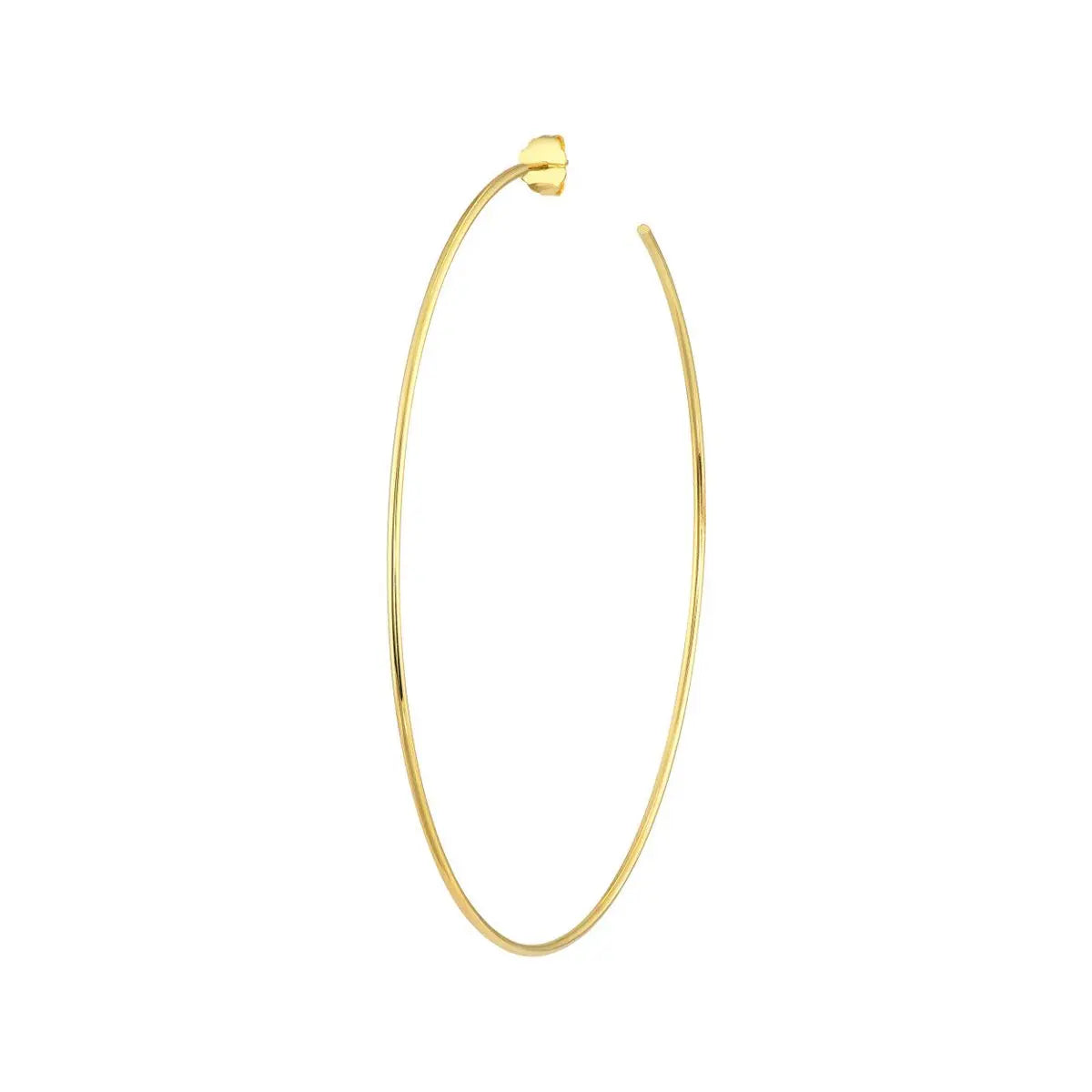 14KY Gold Large Open Hoop 75mm Farsi Jewelers