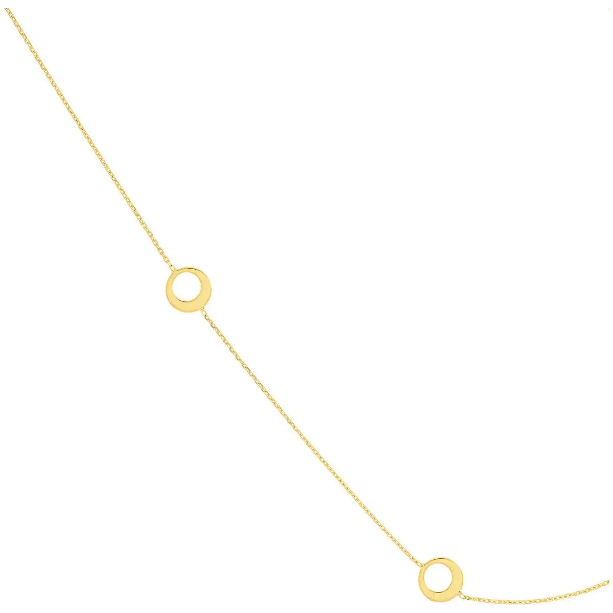6PC HALF OPEN CIRCLE STATION ADJ.NECK,LB Farsi Jewelers