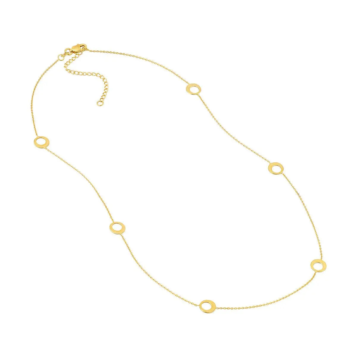 6PC HALF OPEN CIRCLE STATION ADJ.NECK,LB Farsi Jewelers