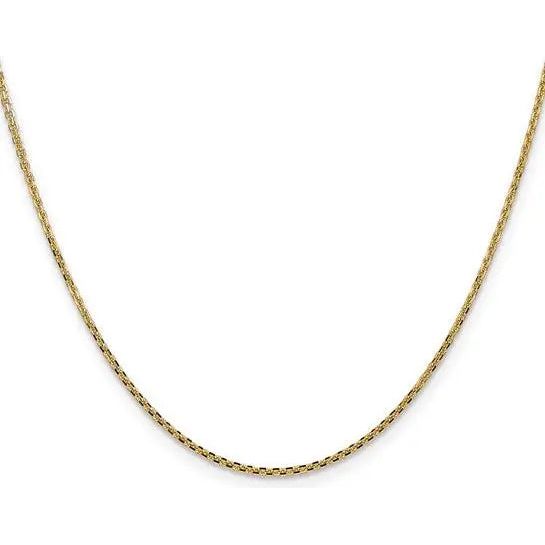 14KY 1.45mm Solid D/C Cable Chain PEN140 Farsi Jewelers