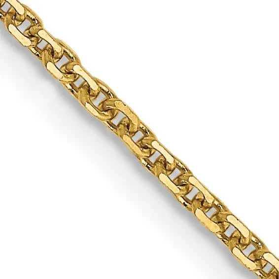 14KY 1.45mm Solid D/C Cable Chain PEN140 Farsi Jewelers