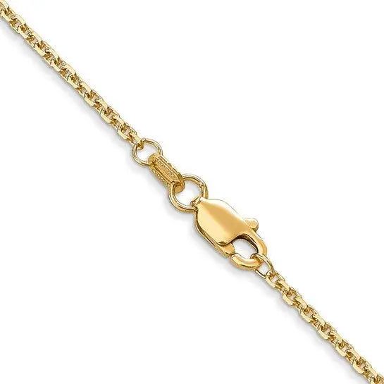 14KY 1.45mm Solid D/C Cable Chain PEN140 Farsi Jewelers