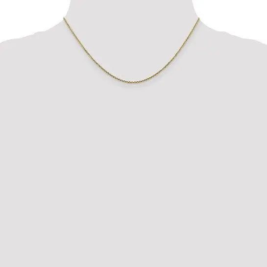 14KY 1.45mm Solid D/C Cable Chain PEN140 Farsi Jewelers