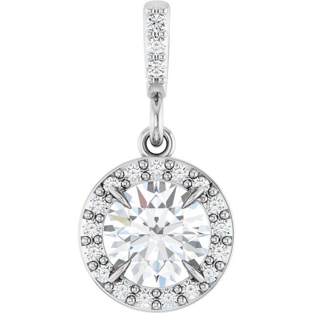 14KW Diamond 0.75ctw Necklace CN=0.62 SI-G Lab-Grown