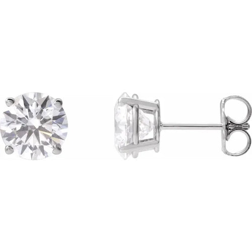 Load image 1 in gallery view. Diamond Jewelry Collections 14K White Stud Earrings - 3.0 ctw Lab-Grown Diamond