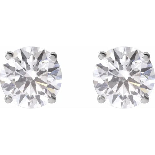 Load image 1 in gallery view. Diamond Jewelry Collections 14K White Stud Earrings - 3.0 ctw Lab-Grown Diamond