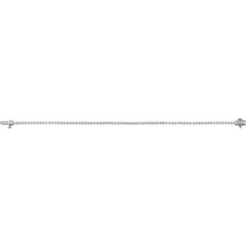 Load image 1 in gallery view. Diamond Jewelry Collections 14K White Gold 2 CTW Lab-Grown Diamond Tennis Bracelet — 4-Prong, 7 Inch