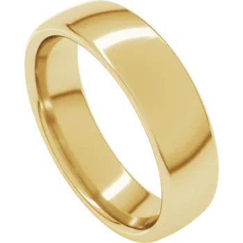 Men's Jewelry 14K Yellow Gold Comfort Fit Standard Weight European-Style Band