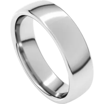 Load image 1 in gallery view. Wedding Rings 14K White Comfort Fit Standard Weight European-Style Band