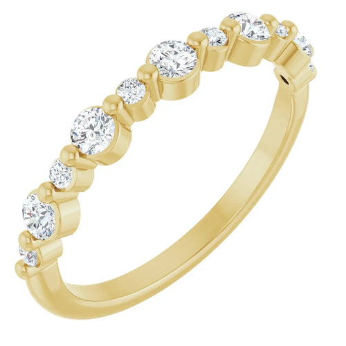 Load image 1 in gallery view. 14K 0.38 ctw Lab-Grown Diamond Wedding Ring