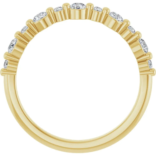 Load image 1 in gallery view. 14K 0.38 ctw Lab-Grown Diamond Wedding Ring
