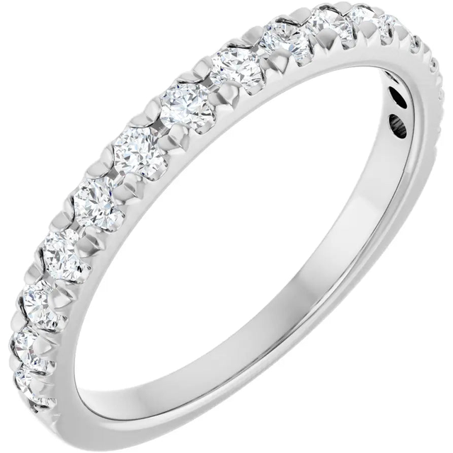 Diamond Wedding Rings 14K White 14K Gold 0.50 ctw  Diamond Wedding band