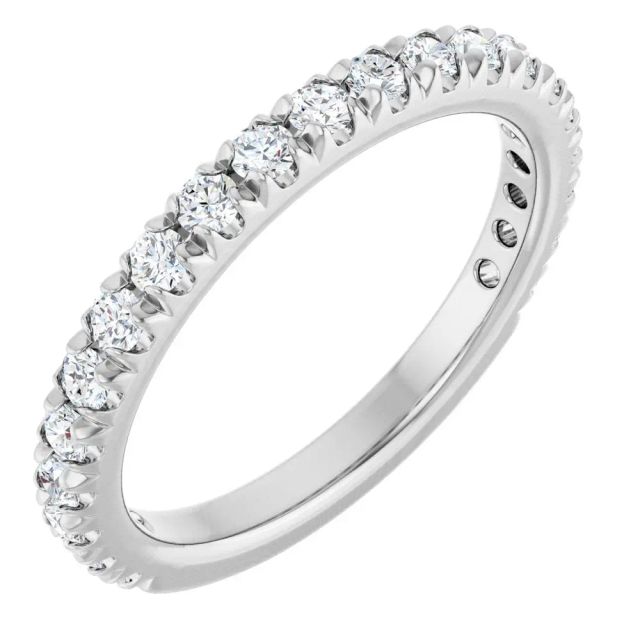 Diamond Wedding Rings 14K 0.65 ctw French-Set Lab-Grown Wedding Ring