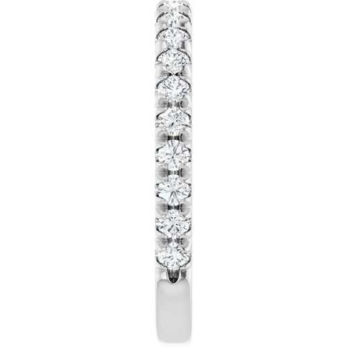 Load image 1 in gallery view. 14KW 0.33 ctw French set Lab-Grown Diamond wedding Ring