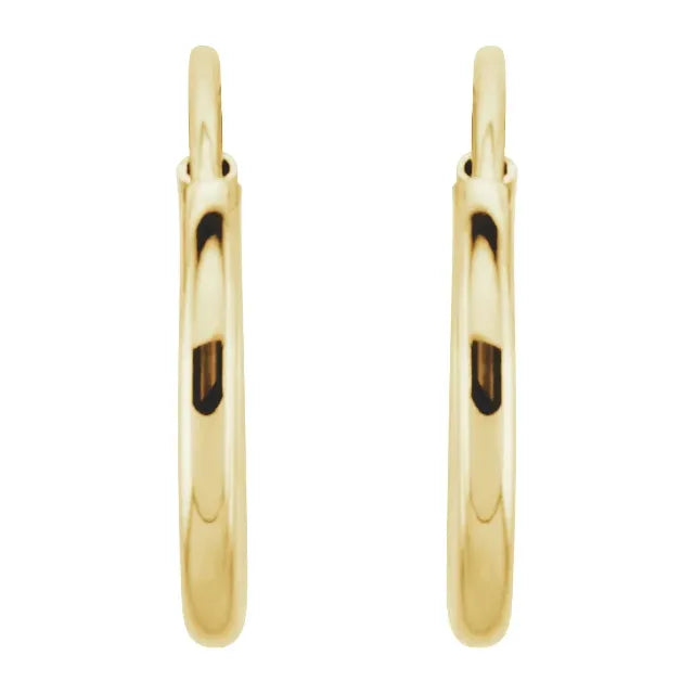 14K 10mm Endless Hoop Earrings