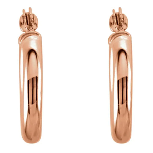 Load image 1 in gallery view. 14K 13mm Hoop Earrings