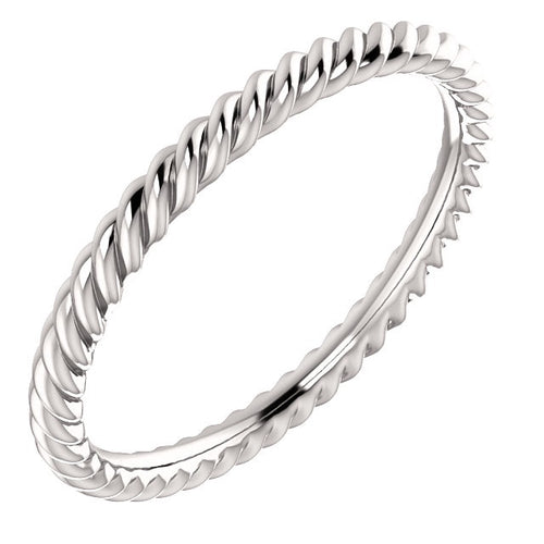 Load image 1 in gallery view. 14K 2mm Rope Wedding Band