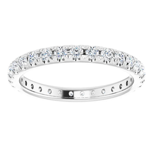 Load image 1 in gallery view. 14K French-Set 1 ctw Lab-Grown Wedding Ring