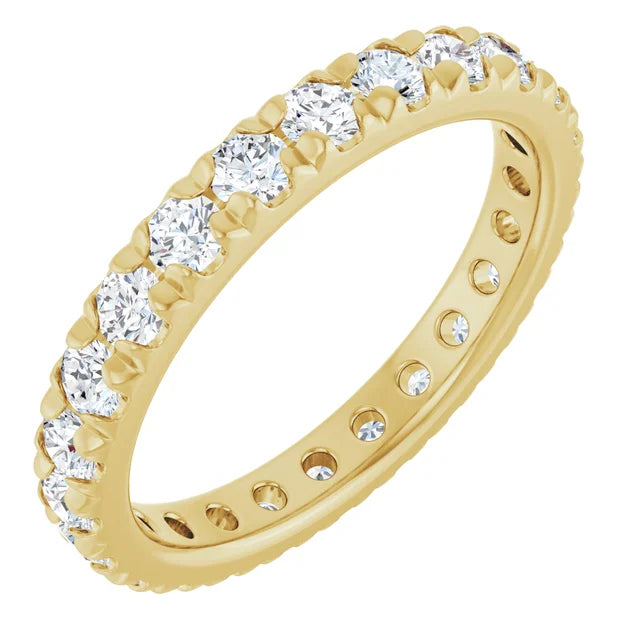 Diamond Wedding Rings 14K Yellow 14K Lab-Grown Diamond Eternity Band