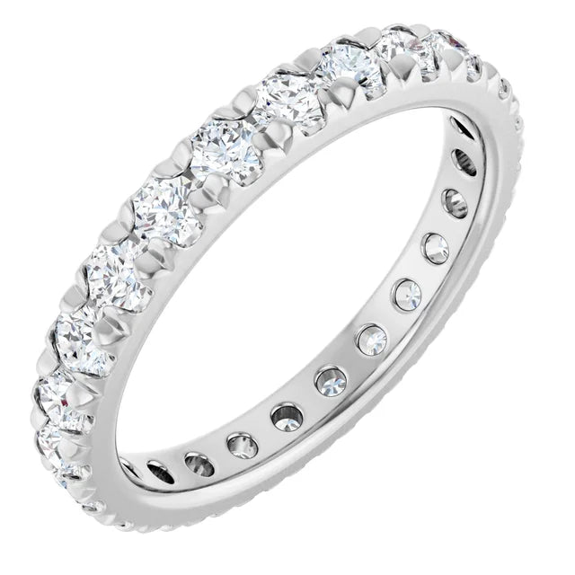 Diamond Wedding Rings 14K White 14K Lab-Grown Diamond Eternity Band