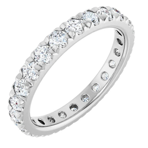 Load image 1 in gallery view. Diamond Wedding Rings 14K White 14K Lab-Grown Diamond Eternity Band