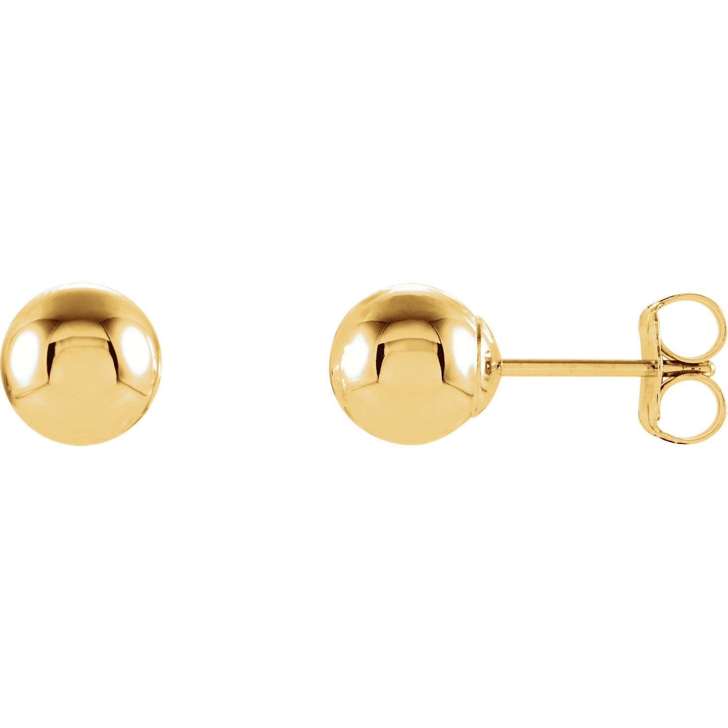 14K Round Ball Earrings - Farsi Jewelers