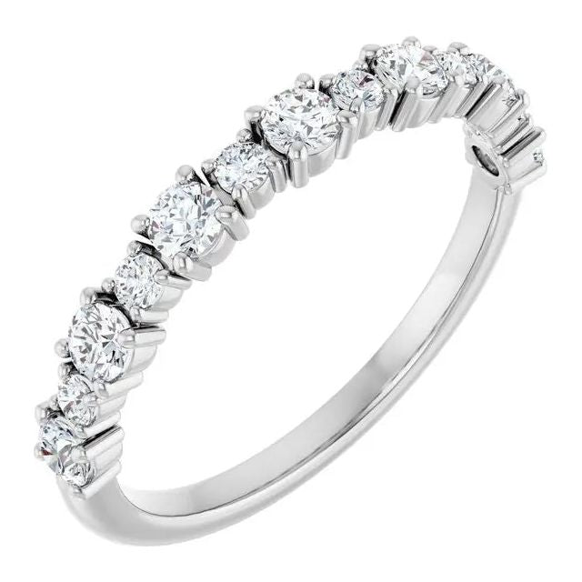 14K White 0.50 ctw Lab-Grown Diamond wedding Ring