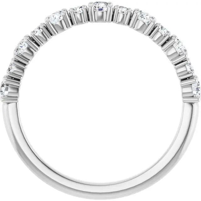 14K White 0.50 ctw Lab-Grown Diamond wedding Ring