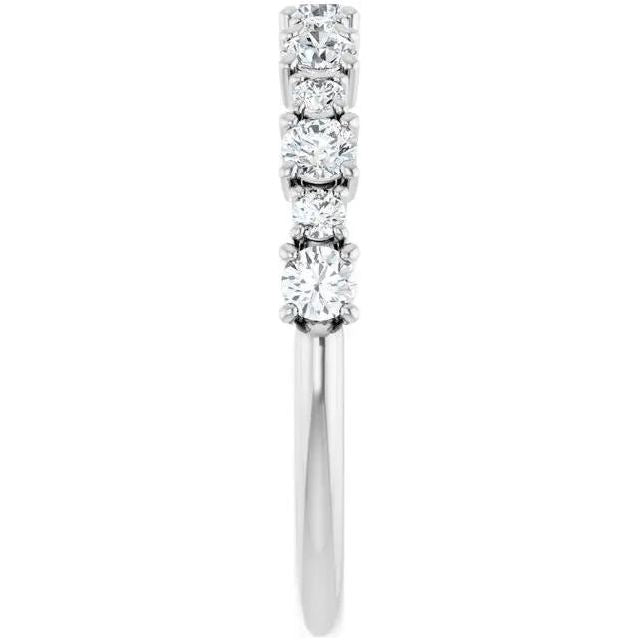 14K White 0.50 ctw Lab-Grown Diamond wedding Ring