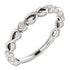 14K White .06 CTW Diamond Anniversary Band - Farsi Jewelers