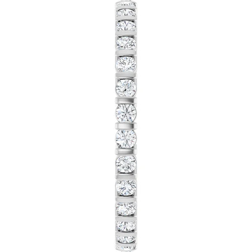 Load image 1 in gallery view. 14K White 1/2 CTW Lab-Grown Diamond Eternity Band - Farsi Jewelers