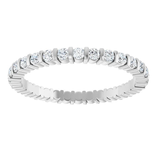 Load image 1 in gallery view. 14K White 1/2 CTW Lab-Grown Diamond Eternity Band - Farsi Jewelers