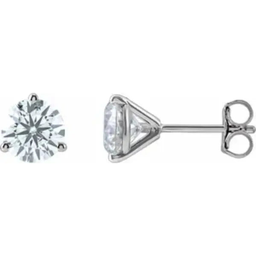 Load image 1 in gallery view. 14K White 1.50 ctw Lab-Grown Diamond Stud Earring