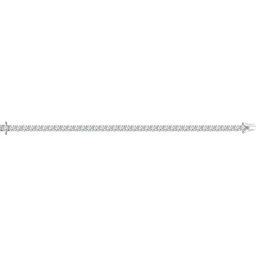 Load image 1 in gallery view. Diamond Jewelry Collections 14K White 8 ctw Lab-Grown Diamond Tennis Bracelet