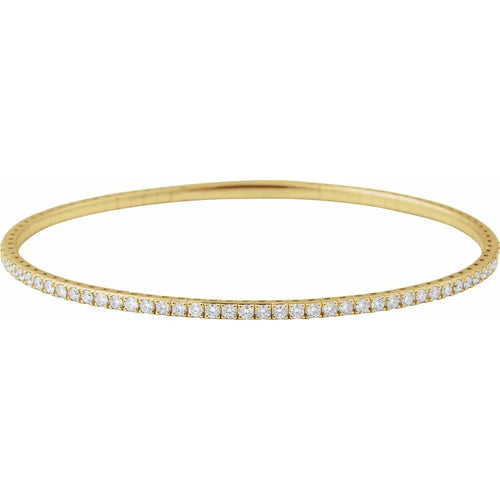 Load image 1 in gallery view. Diamond Jewelry Collections 14K Yellow 1.78 ctw Lab-Grown Diamond Flex-Bracelet