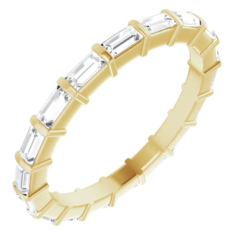 Load image 1 in gallery view. 14K Yellow 3/4 CTW Lab-Grown Diamond Eternity Band - Farsi Jewelers