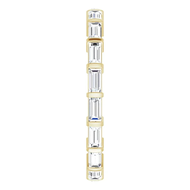 14K Yellow 3/4 CTW Lab-Grown Diamond Eternity Band - Farsi Jewelers