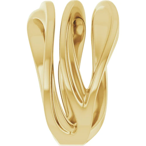 Load image 1 in gallery view. 14K Yellow Negative Space -Multi Row Ring -