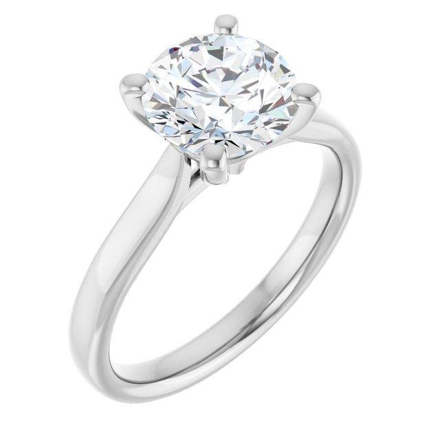 14KW 2 CT Lab-Grown Diamond Engagement Ring (Mounting Only) - Farsi Jewelers