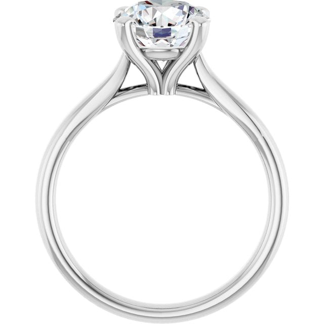 14KW 2 CT Lab-Grown Diamond Engagement Ring (Mounting Only) - Farsi Jewelers