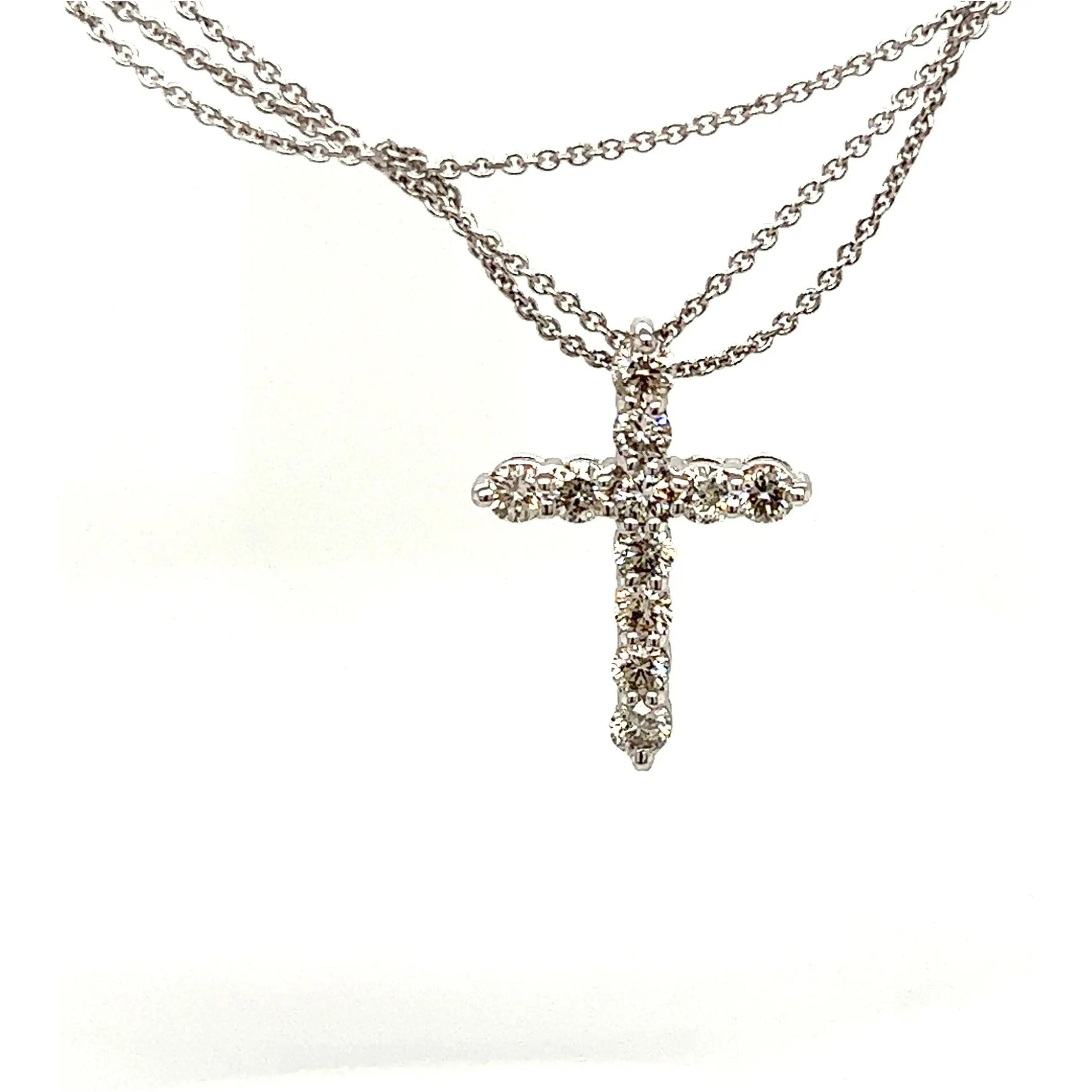 14KW Diamond-Cross 1.00 ctw  Farsi Jewelers