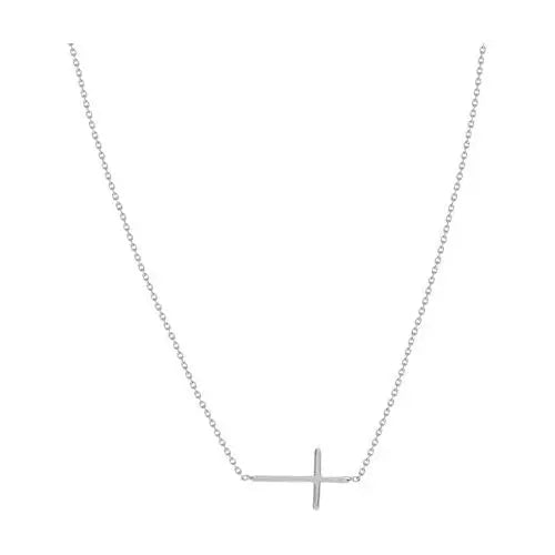 14KW Gold Mini Cross Necklace - Farsi Jewelers