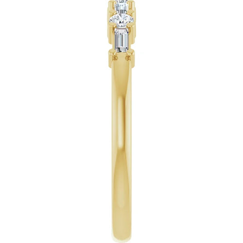 Load image 1 in gallery view. 14KY 0.25 ctw Lab-Grown Diamond Wedding Ring