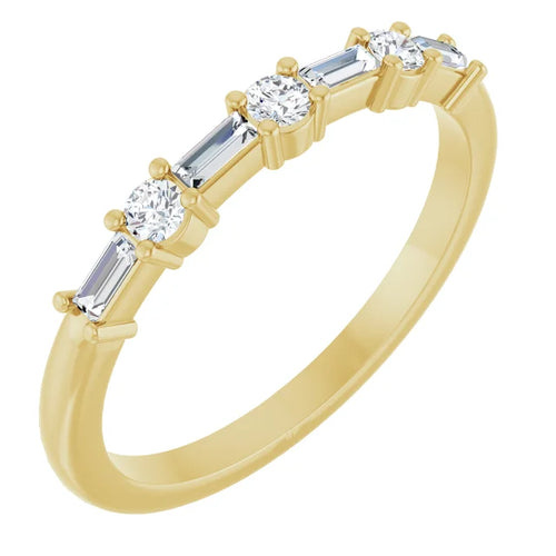 Load image 1 in gallery view. 14KY 0.25 ctw Lab-Grown Diamond Wedding Ring
